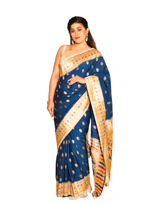 Royal Blue Soft Silk Saree